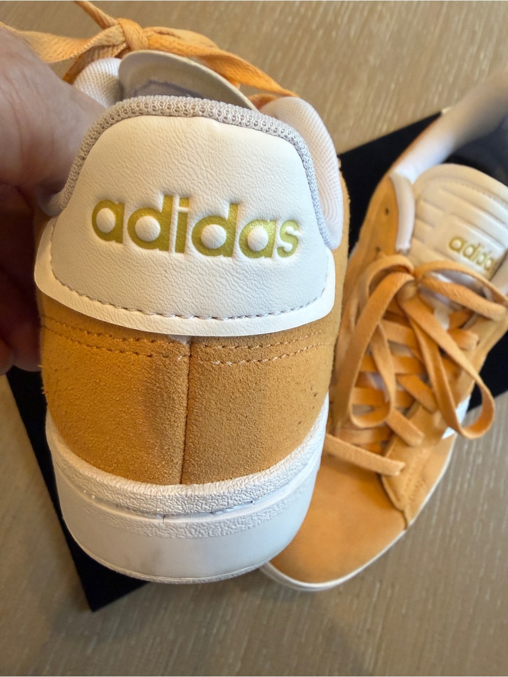 adidas Suede Low-Top Sneakers in Mustard - Picture 2 of 8